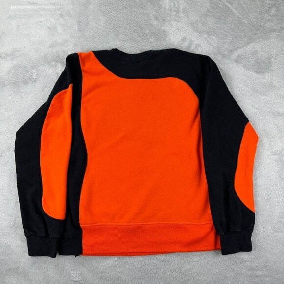 Nike Rework Sweater Orange and Black Men's Medium - Picture 4 of 9